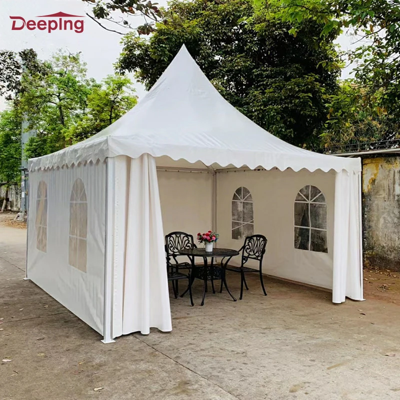 Glamping 5x5 aluminum gazebo tent small party connectable gazebo party frame tent gazebo tents for sale