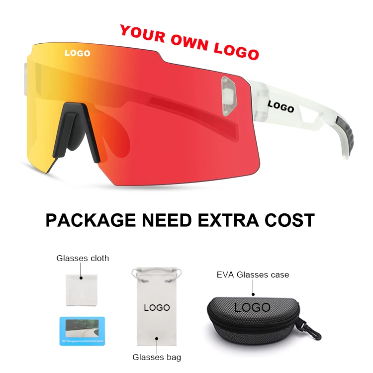 XUNQI Windproof Sun Glasses Shapes Women Men PC Frameless Polarized Sport Sunglasses For Driving Running With Adjustable Nose