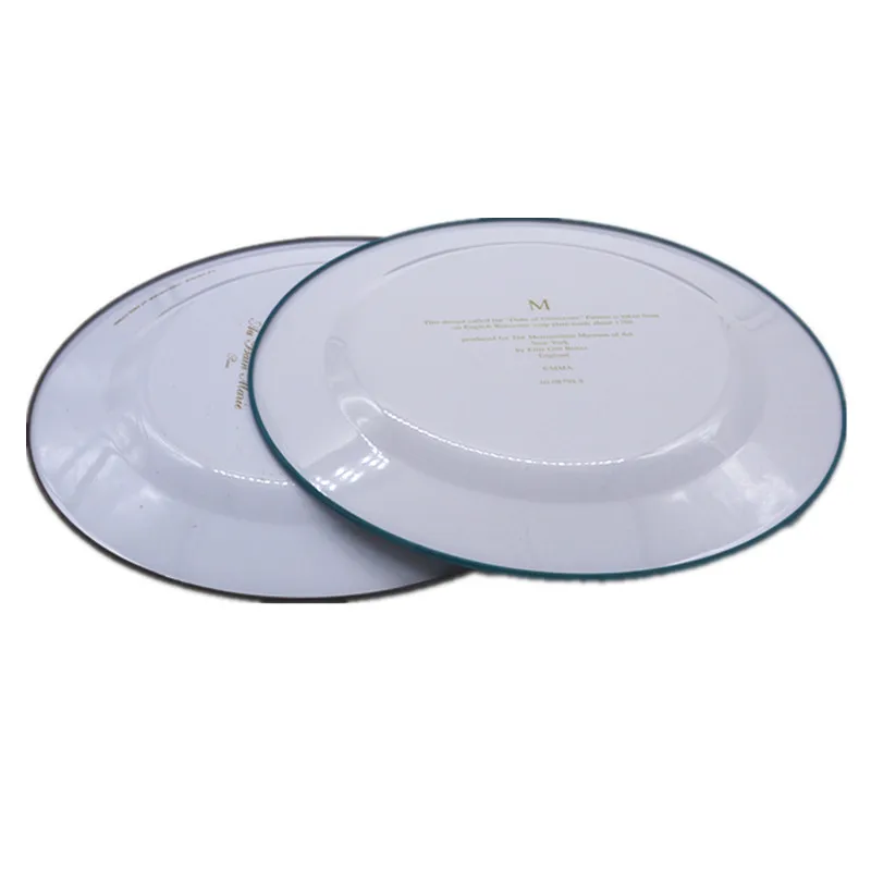 Factory direct china wholesale custom food safety metal round plate tin tea rolling cigarette service tin tray
