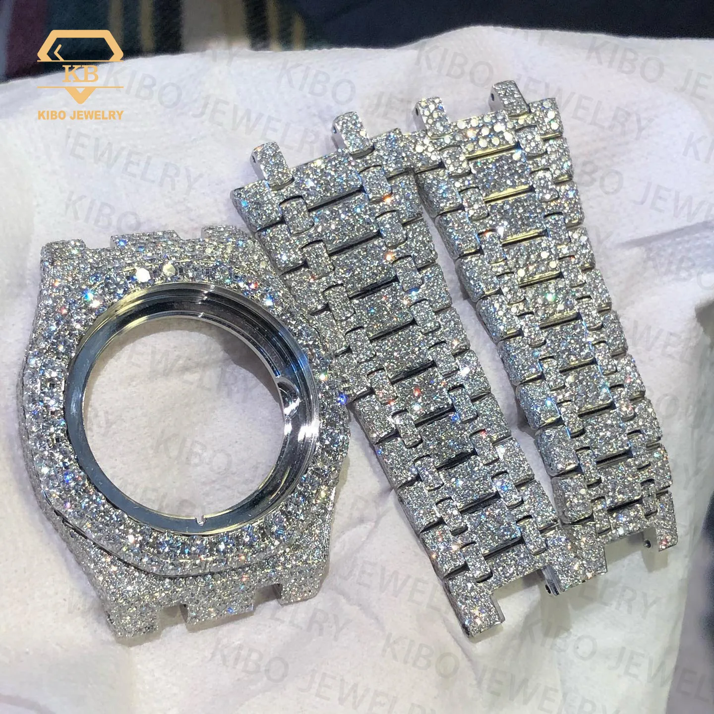 Лидер продаж Алмазный тестер VVS Moissanite роскошные часы аксессуары для 2024 хип-хоп высококачественные с муассанитом мужчин