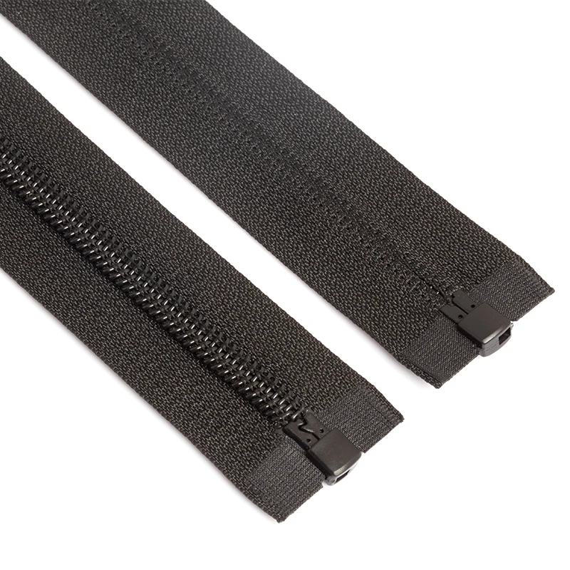 Manufacturer Durable And Reliable Custom Black Open-End Reverse Zippers For Apparel and Accessories