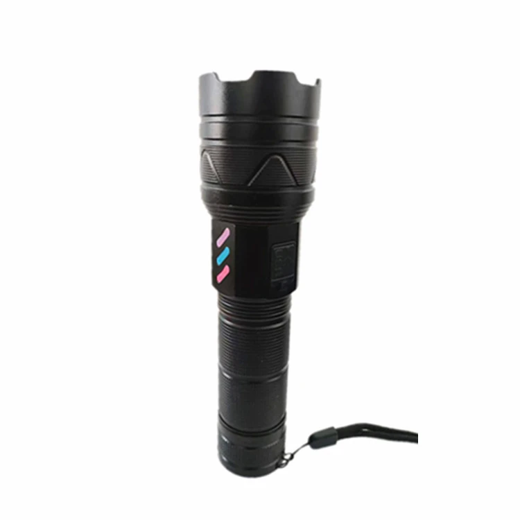 High Power Laser LED 1500 Lumen Zoomable 1000 M Long Range Tactical Flashlight for Hunting Search Safety Garden Patrolling