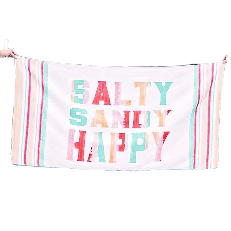 Personalized Beach Towels Beach Terry Towel Printing Beach Towel
