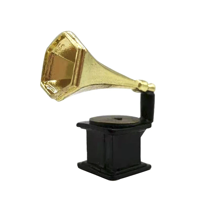 Кукольный домик mini Gramophone для украшения кукольного дома старомодный HC007