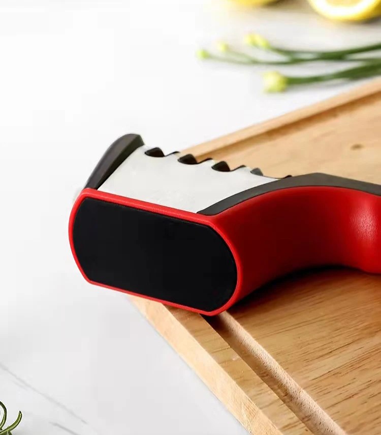 Professional Mini Manual Stainless Steel 4 Stage Kitchen Handheld Knife Sharpener