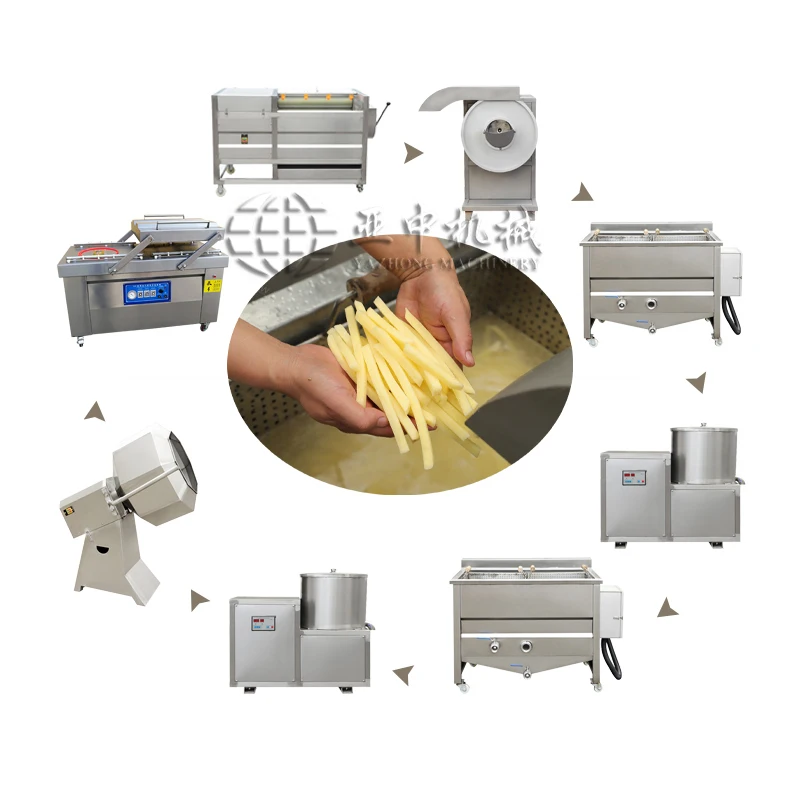 Yazhong Other Snack Machines Potato Chips Frozen French Fries Production Line