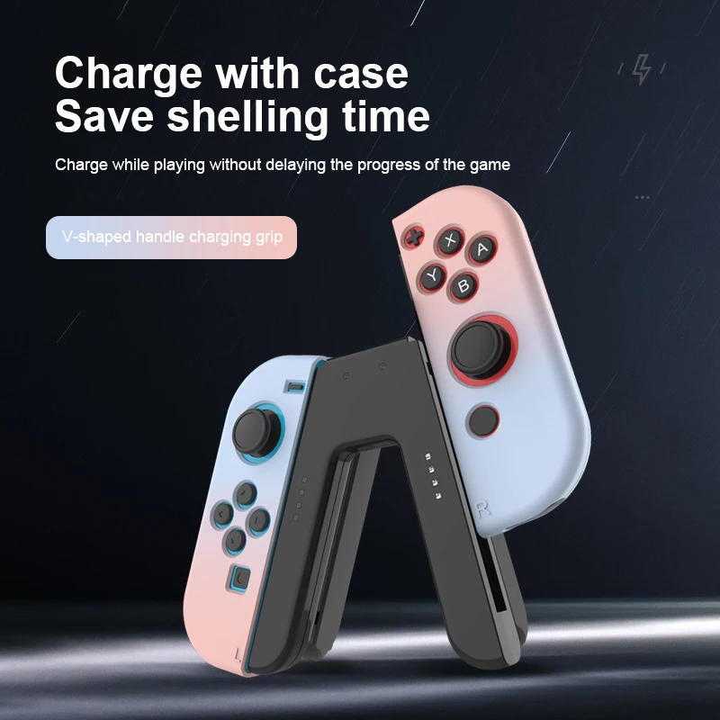 Newest Fast Charging Dock For Switch Charger Joy Pad Controller Charger Nintend Switch Grip Gamepad Charge Stand Holder