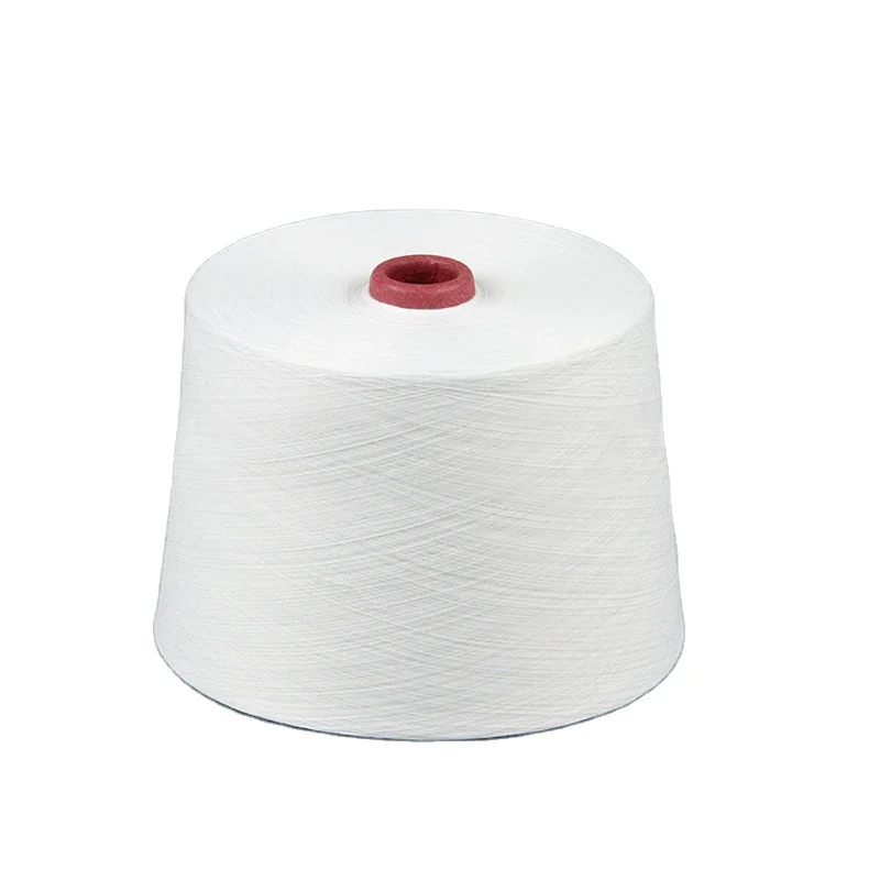 Top Quality Factory Different Specification of 100% Spun Polyester Yarn Raw White