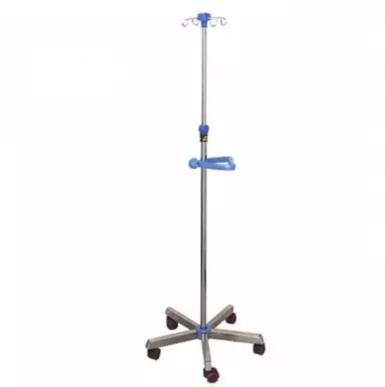 Factory Outlet IV Poles with Removable Stainless Steel Cast Iron Base Infusion Stand Hospital Furniture