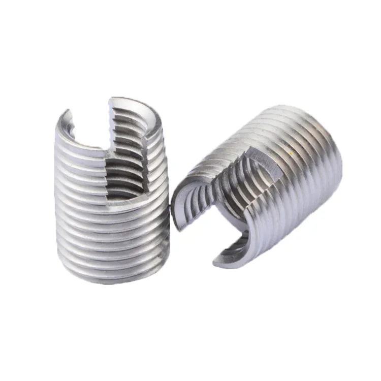 MICADY M2 M2.5 M3 M4 Metric 302 303 Slotted Type Stainless Steel Brass Threaded Self Tapping wood Thread repair Insert Nut