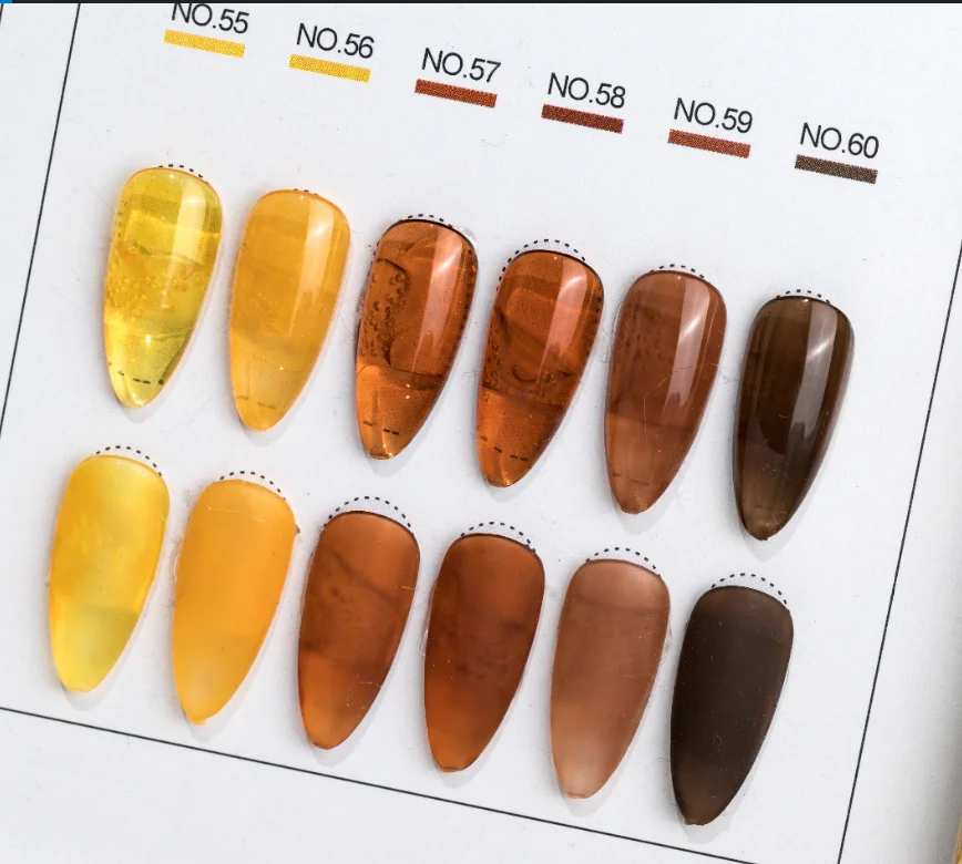 Caixuan NEW Four Season 60 color gel 1kg Packing Transparent Gel Polish