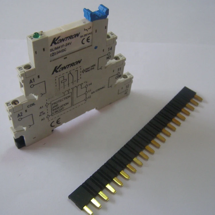 
 PLC 6,2 мм толщина 6A din-рейка SLIM-B тонкий релейный разъём  
