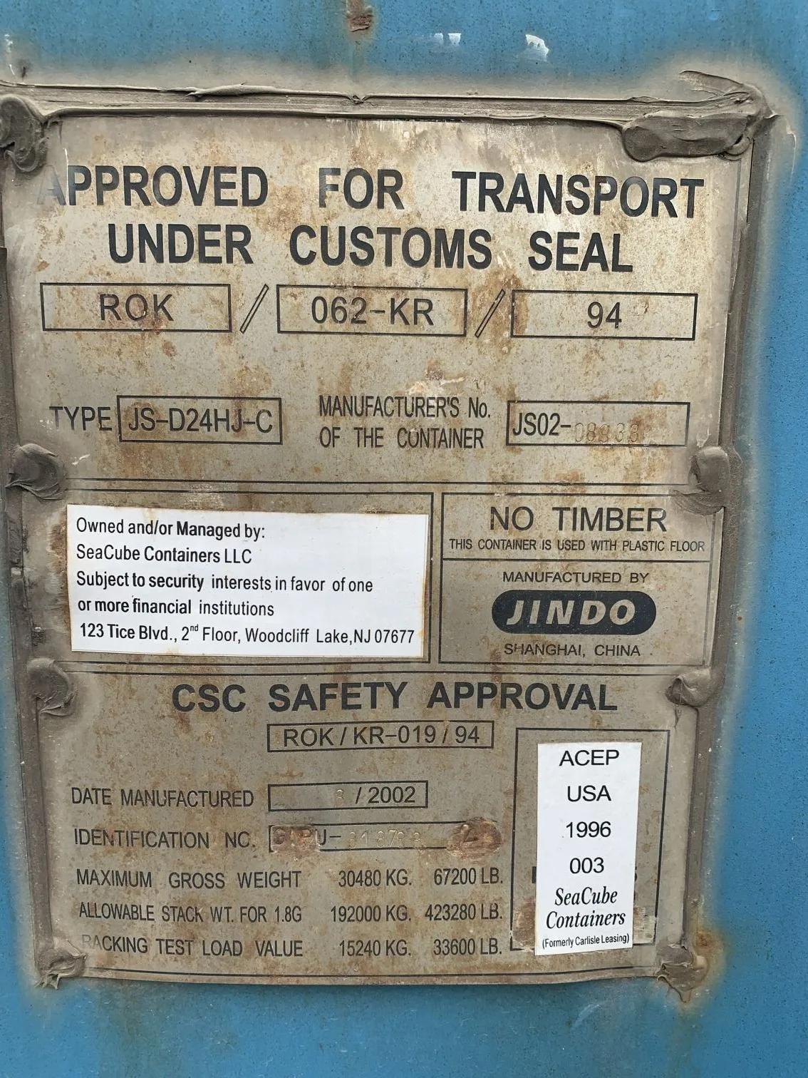 20 футов в длину и сертифицированные переносные контейнеры для хранения SCC