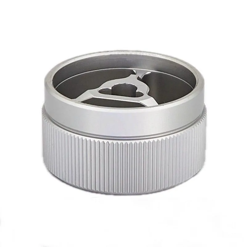 CNC Machining chrome electric guitar volume knob with hexagon screws lock volume control buttons