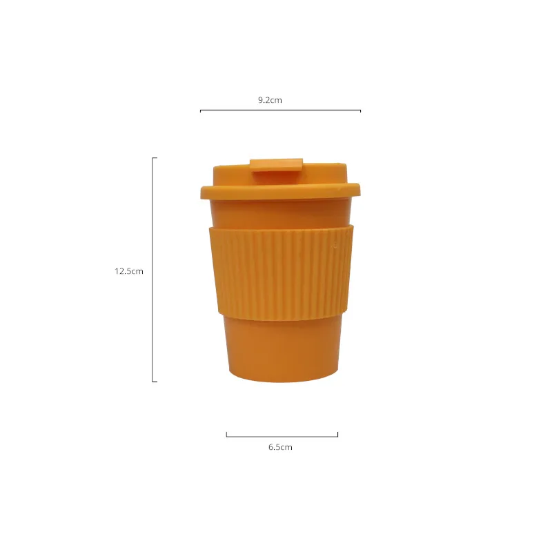 wholesale reusable sublimation blank plain plastic travel coffee mug eco friendly take away to go coffee cups with silicon lids