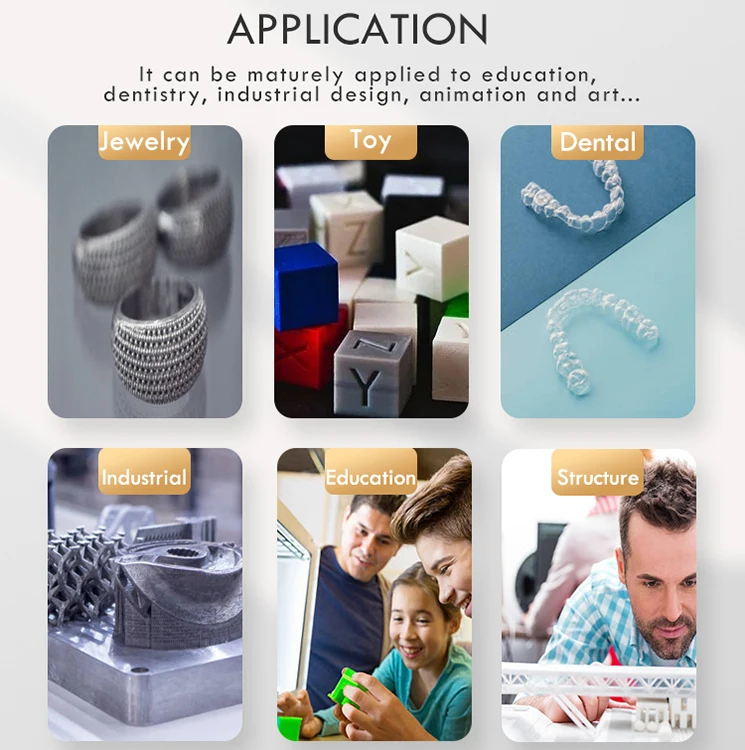 Dazzle Large Size Professional 4k LCD Screen 3D Printer For Toy Jewellery Making Large Format Mass production
