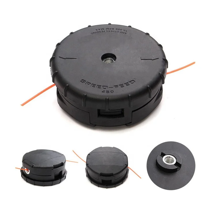 Professional type plastic & nylon grass trimmer head for lawn mower
