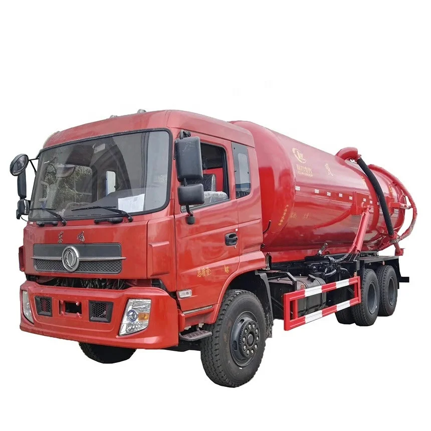 Dongfeng TianLong 6*4 16000L, вакуумный всасывающий танкер для сточных вод, тяжелый септический грузовик для продажи