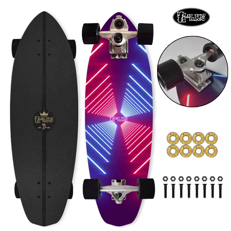 Land BLKS surfboard S7P7 dual steering smooth star SM thruster simulation 32 inch surfing skateboard