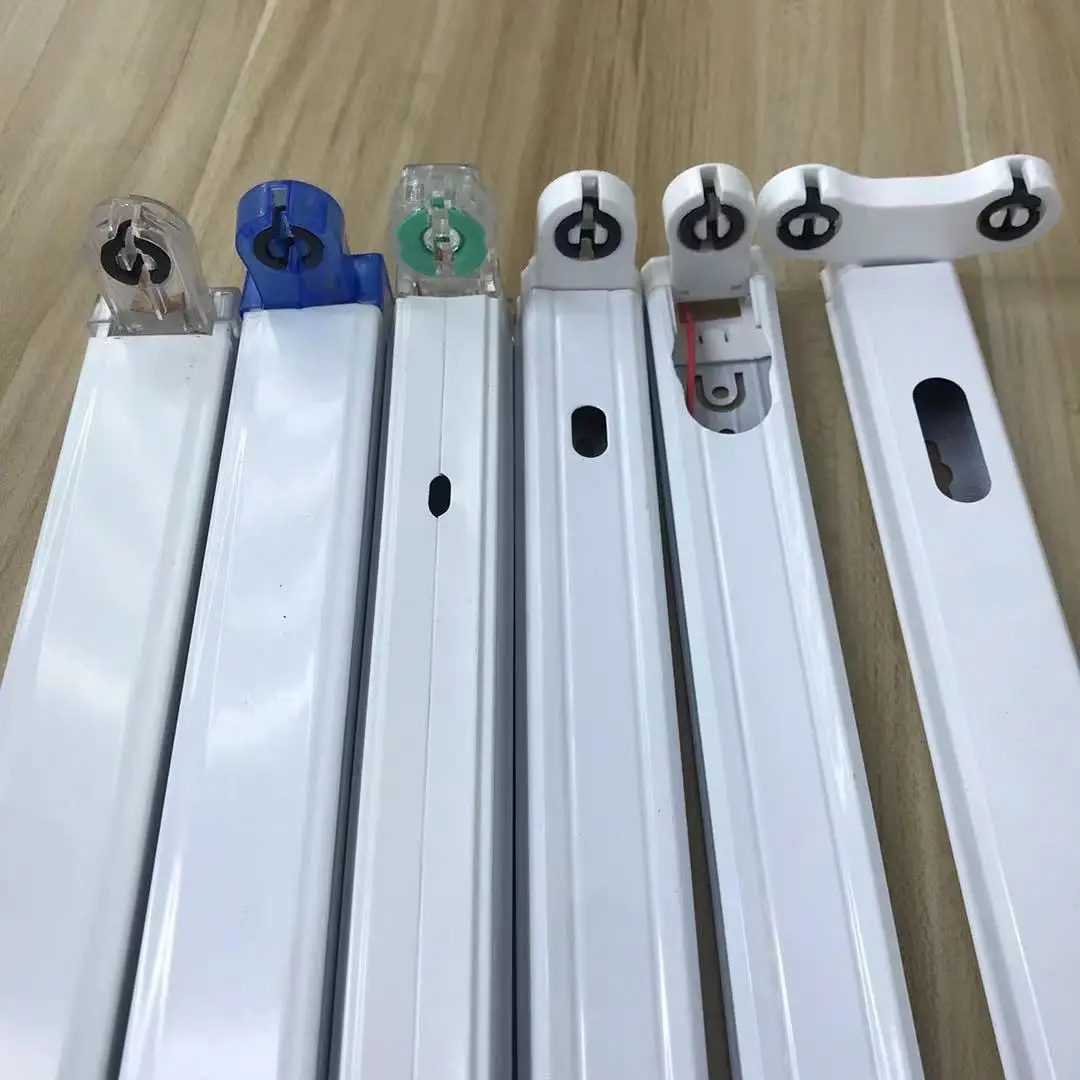 
New Style Single Holder Iron 2ft 3ft 4ft 8ft Lighting Led Fluorescent T8 LED Single double bracket base t8 G13 led tube holder 