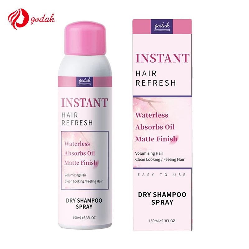 Low Moq Dry Hair Shampoo Spray Oem Manufacturer  OIL CONTROL Instant Dry Shampoo Water Free Powder Spray Hair Dry Shampoo