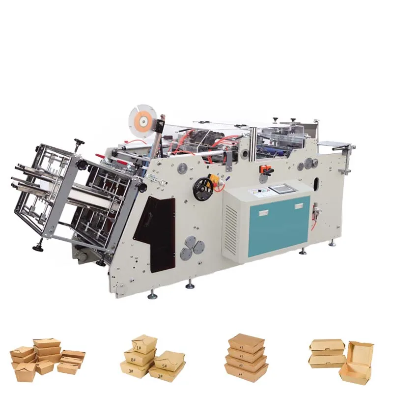Wholesale Custom High Speed Automatic Disposable Takeaway Packing Paper Box Manufacturing Machines