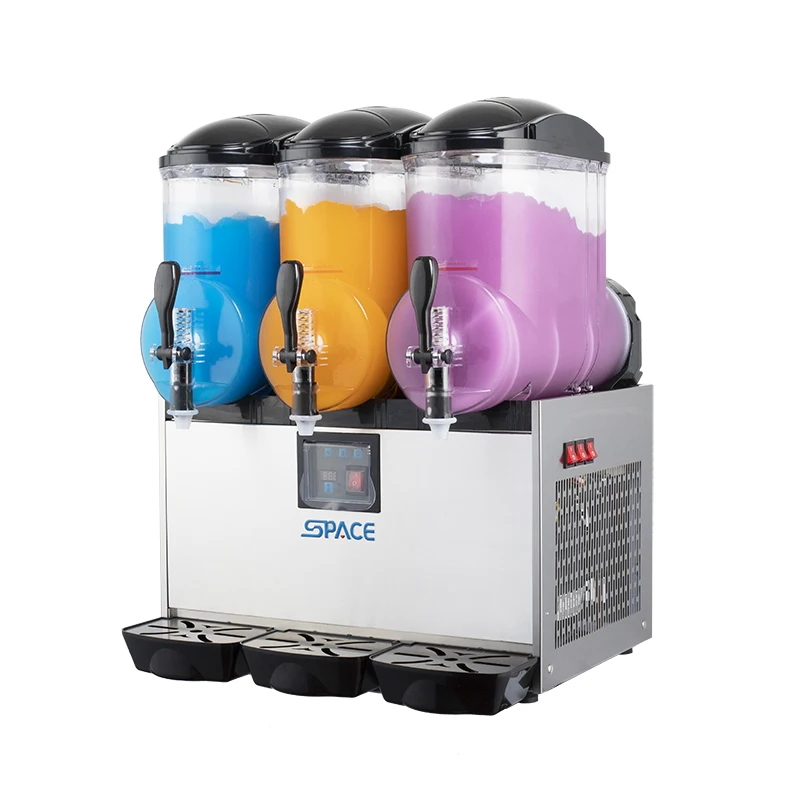 3 Tanks margarita machine commercial slush cheap price granita ice frappe slush machine
