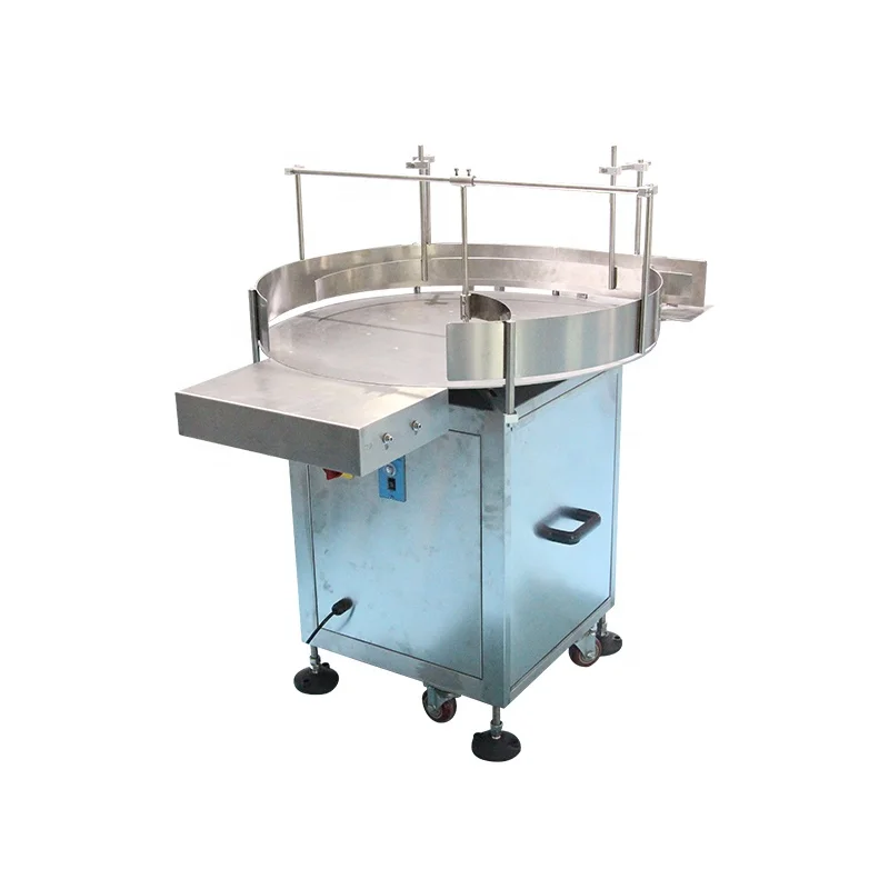 Automatic Round Rotating Plastic Glass Bottle Collecting Machine Food Packaging Sorting Turntable Machine For Unscramble