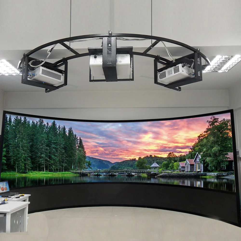 SNOWHITE 16:9 Format 180 degree curved projection screen