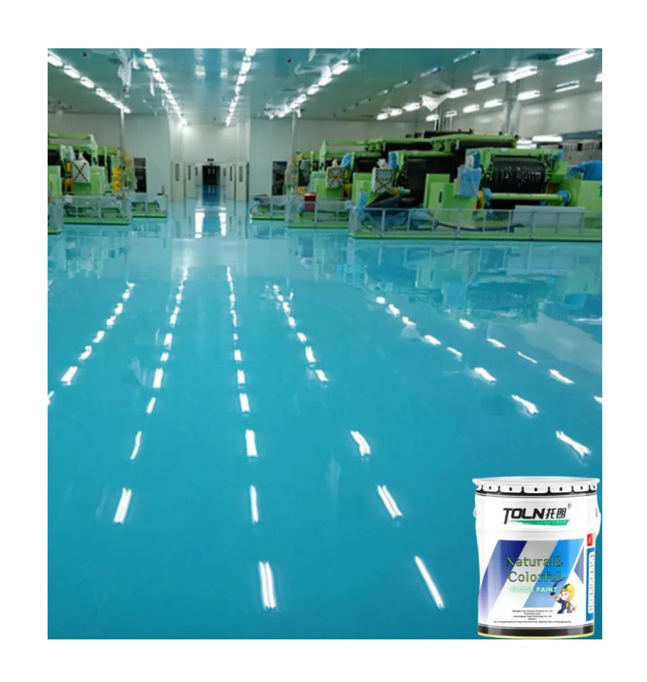 Light Blue Parking Lots Gas Station Factory workshop Industrial Epoxy Floor Coating Paint