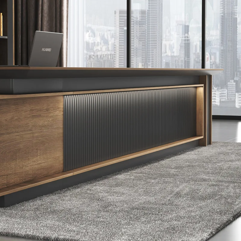 Роскошный директорский руководитель большой современный деревянный офисный стол дизайнерская офисная мебель