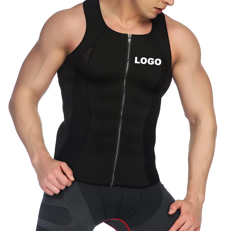 New Neoprene Sport Body Belly Shaper Sauna Fitness Top Shirt Slimming Weight Loss Men Sweat Vest