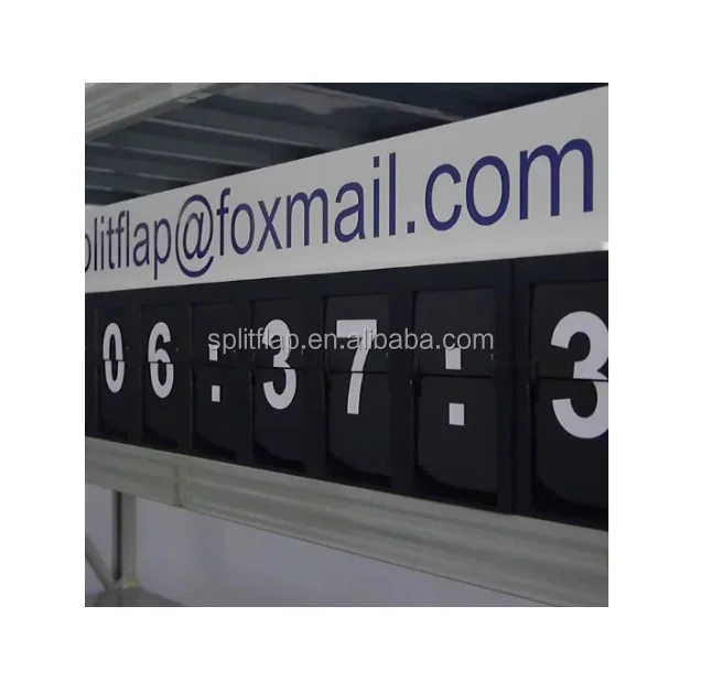 split flap number display flap countdown timer