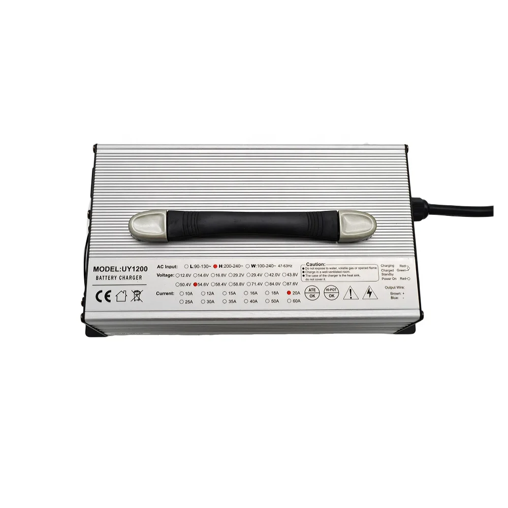 lithium battery charger 60v 36v 24v 12v lead acid 4s lifepo4 50a 30a 25a