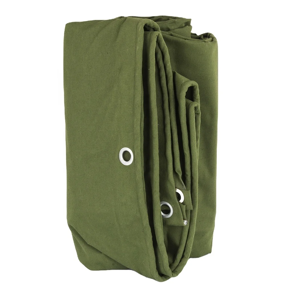 Finished size  canvas tarpaulins with grommets