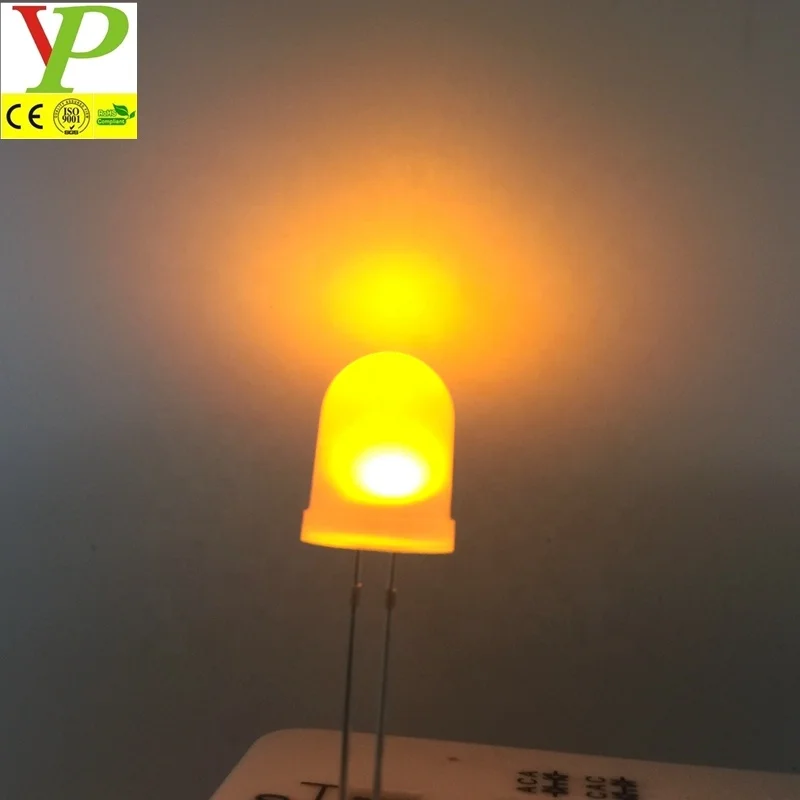Amber flashing light 5mm/10mm candle flicker led diode 1.8-2.2v led light-emitting diode for led candle flickering