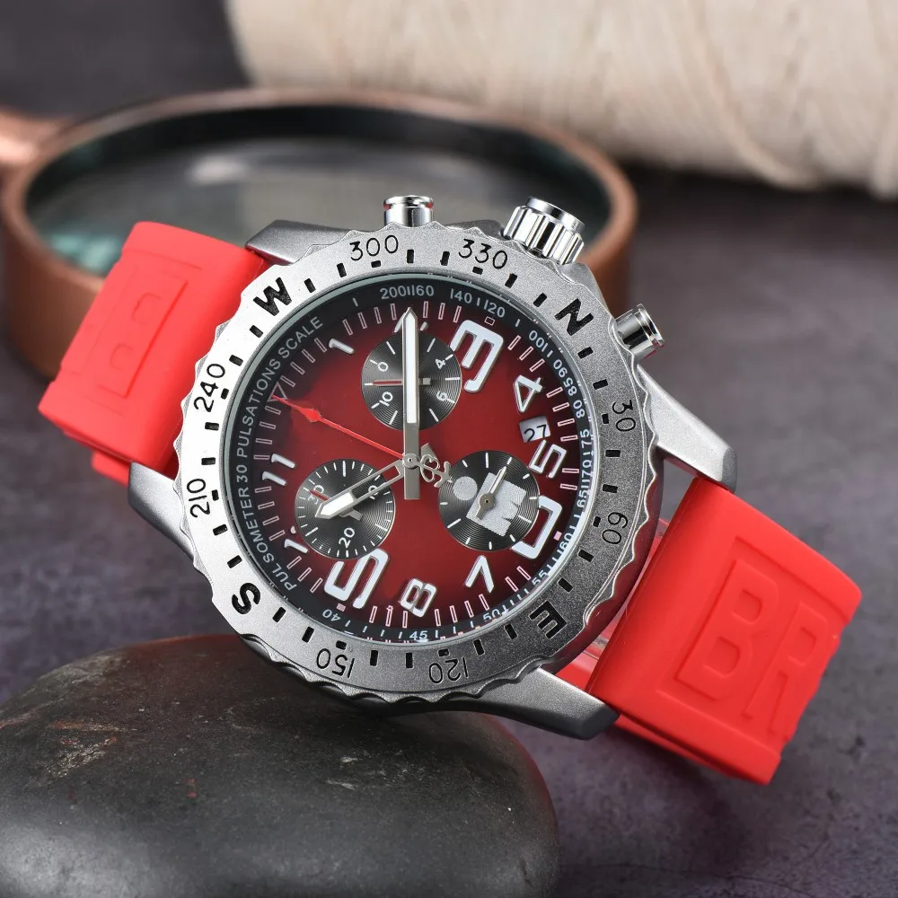 New Arrival Bracelet Jewelry Endurance Pro Chronograph Silicone Strap 6 Needle Multi -function Quartz Smart Watch for Men