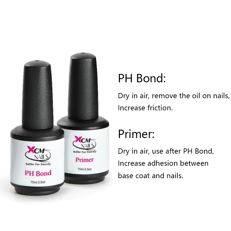 XGM NAILS 15ml No Need Cure Air  Dry  PH Bond for Nail Care Your Nails Prep PH Balancing Bond Primer