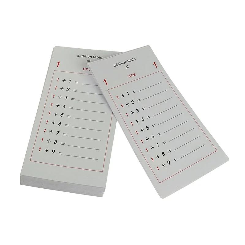 MA052  Kindergarten Addition Tables mathematics material educational kids baby  montessori