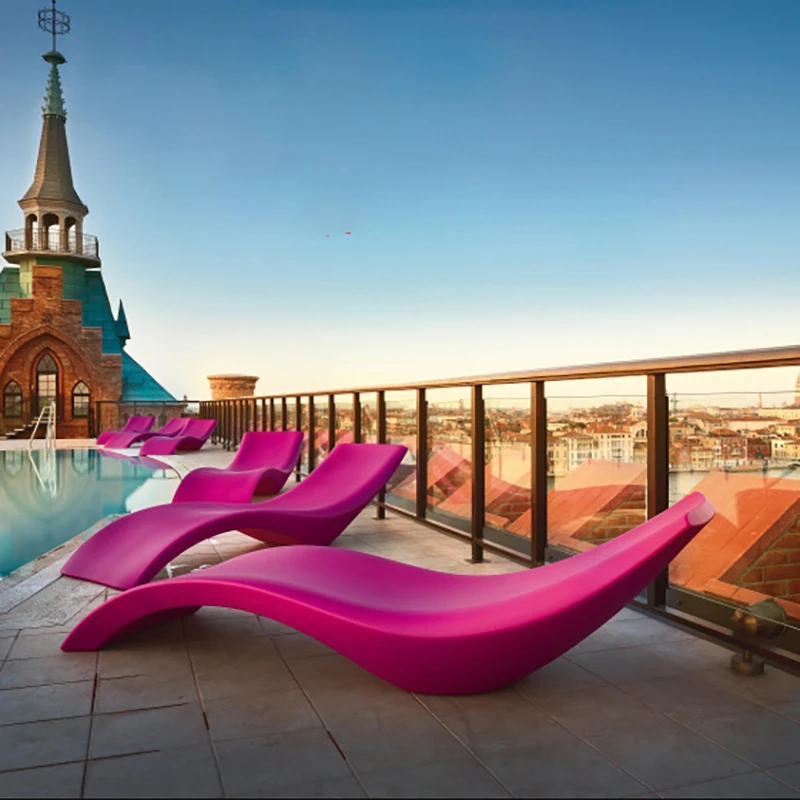 HTY-2475 Leisure lounger sun bed outdoor furniture swimming pool lounge chair ottoman lounger sex white beach lounge chair