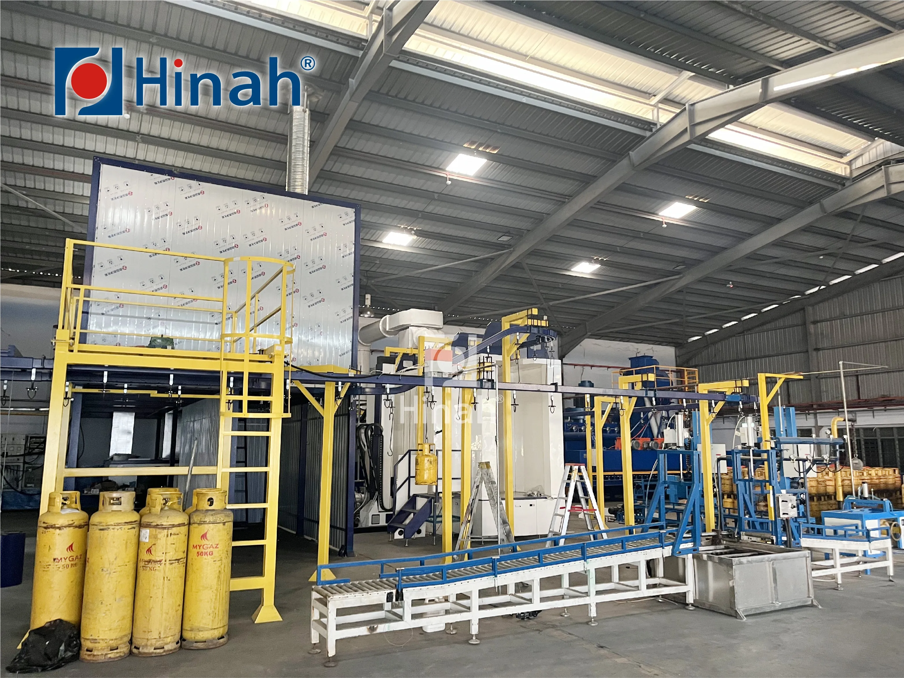 Новейший дизайн порошкового покрытия машинное оборудование для газовых баков