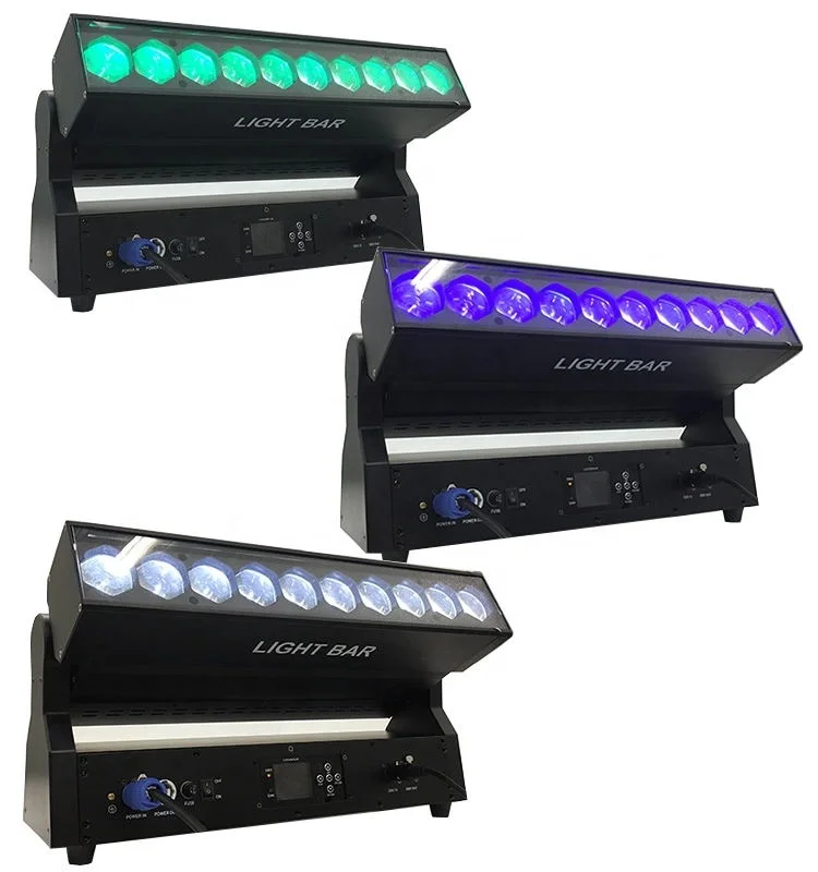 Light Bar Professional 10x30w RGBW zoom wash led beam moving light bar