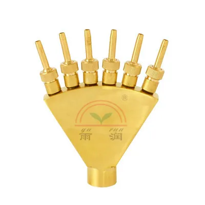SZ1260, латунная струйная насадка для водяного фонтана с 7 насадками