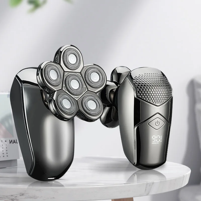 New full-body washing electric shaver Multi-functional home shaver six-blade bald hair