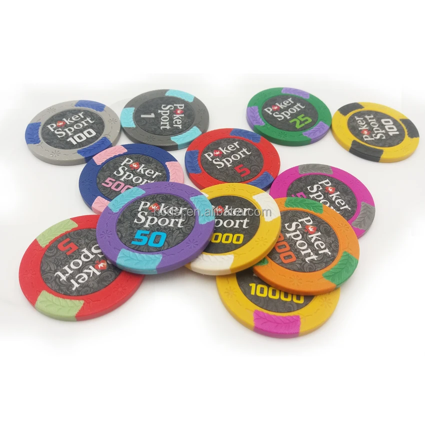 china factory customized Sticker poker chips,13.5g poker chips, Cheap chips