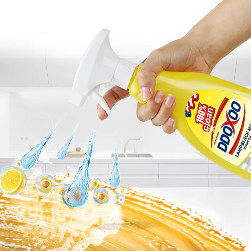 2023 Wholesale Strong Grease Removal Oil Stain Cleaners Spray Liquid Kitchen Cleaner Detergent Household Cleaning Product