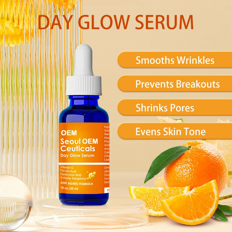 Wholesale Private Label Vitamin C Serum 30ml Seoul Ceuticals Day Glow Serum