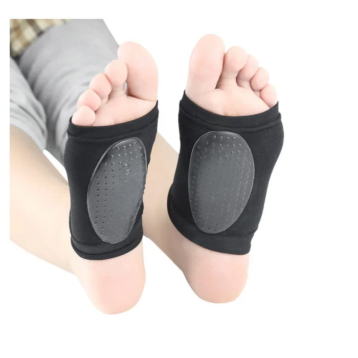 Men and women massage arch flat foot socks SEBS gel foot insoles foot pads