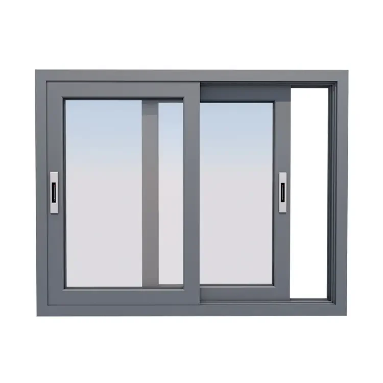 Customized Modern Designs Aluminum Sliding Glass Windows  Soundproof slide Windows for house for villa