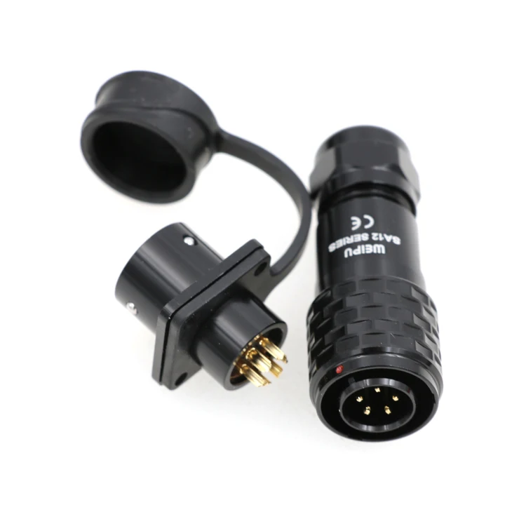 Industrial Aviation Panel Mount Male Female Plug Socket Power Cable Connector WEIPU SA1210/P2 SA1213/S2 5Pin Connector